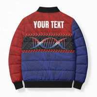Personalised Samoan DNA-Proud of Samoa Bomber Puffer Jacket Polynesian Patterns - Polynesian Pride