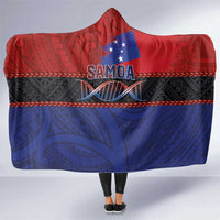 Samoan DNA-Proud of Samoa Hooded Blanket Polynesian Patterns - Polynesian Pride