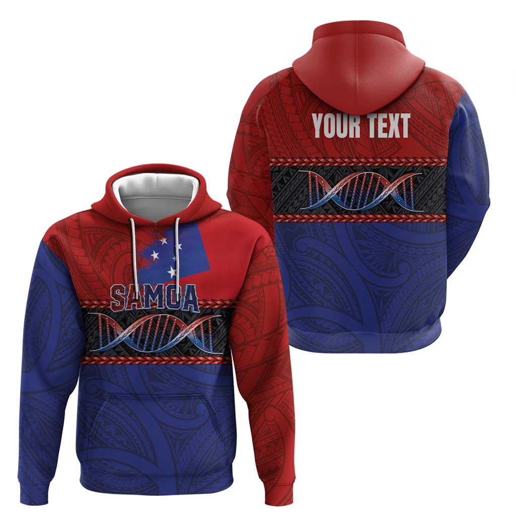Personalised Samoan DNA-Proud of Samoa Hoodie Polynesian Patterns - Polynesian Pride
