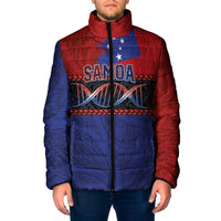 Personalised Samoan DNA-Proud of Samoa Padded Jacket Polynesian Patterns - Polynesian Pride