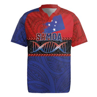 Personalised Samoan DNA-Proud of Samoa Rugby Jersey Polynesian Patterns - Polynesian Pride