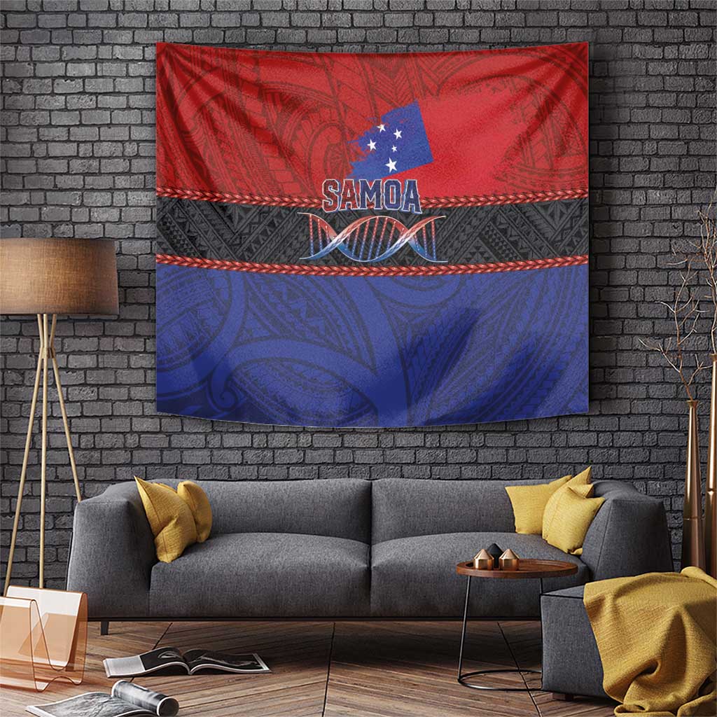 Samoan DNA-Proud of Samoa Tapestry Polynesian Patterns - Polynesian Pride