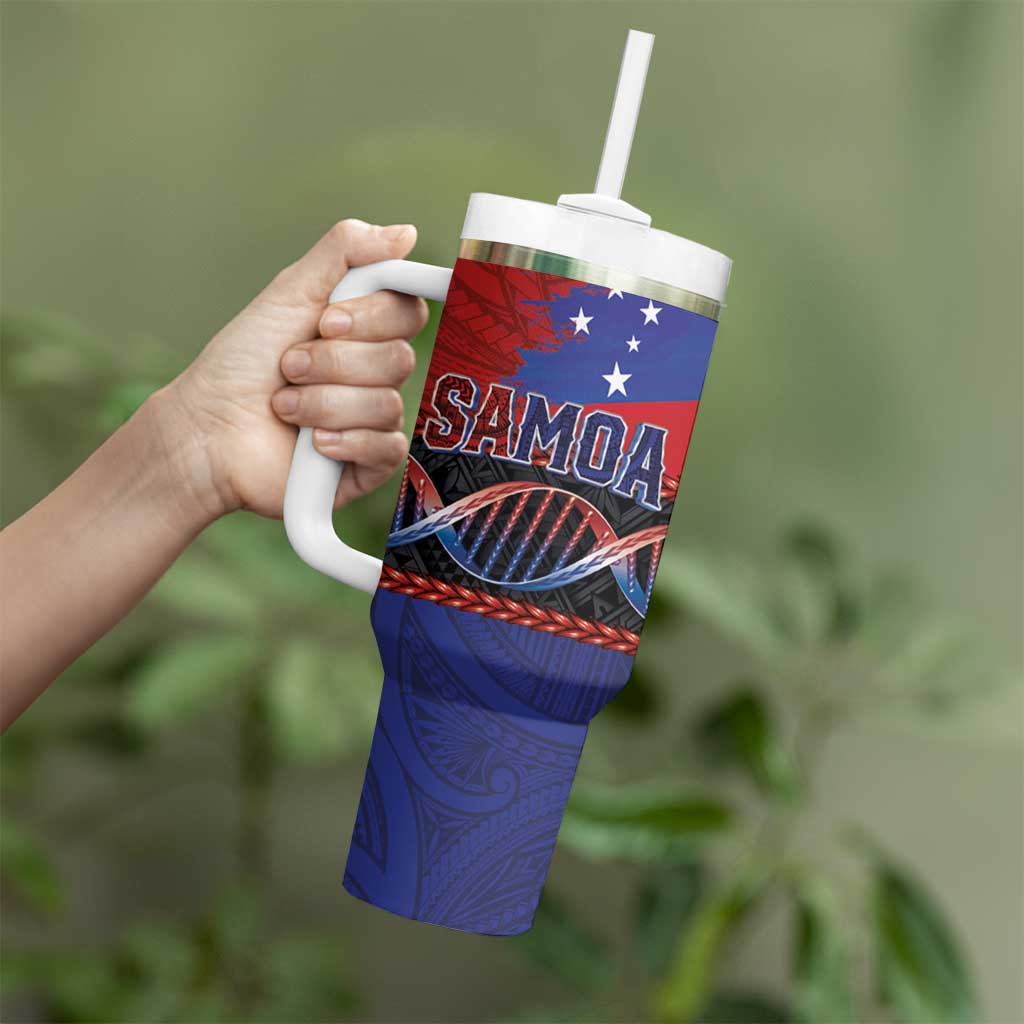 Samoan DNA-Proud of Samoa Tumbler With Handle Polynesian Patterns - Polynesian Pride