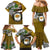 Hawaii James Campbell High School Family Matching Mermaid Dress and Hawaiian Shirt Kakau Pattern Gold Color Version LT03 - Polynesian Pride