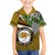 Hawaii James Campbell High School Family Matching Puletasi Dress and Hawaiian Shirt Kakau Pattern Gold Color Version LT03 Son's Shirt Gold - Polynesian Pride