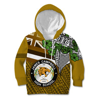 Hawaii James Campbell High School Kid Hoodie Kakau Pattern Gold Color Version LT03 Hoodie Gold - Polynesian Pride