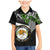 Hawaii James Campbell High School Family Matching Mermaid Dress and Hawaiian Shirt Kakau Pattern Black Version LT03 Son's Shirt Black - Polynesian Pride