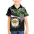 Hawaii James Campbell High School Family Matching Off Shoulder Short Dress and Hawaiian Shirt Kakau Pattern Black Version LT03 Son's Shirt Black - Polynesian Pride