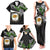 Hawaii James Campbell High School Family Matching Tank Maxi Dress and Hawaiian Shirt Kakau Pattern Black Version LT03 - Polynesian Pride