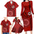 Hawaii Kahuku High & Intermediate School Family Matching Long Sleeve Bodycon Dress and Hawaiian Shirt Tribal Kakau Pattern LT03 - Polynesian Pride