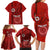 Hawaii Kahuku High & Intermediate School Family Matching Long Sleeve Bodycon Dress and Hawaiian Shirt Tribal Kakau Pattern LT03 - Polynesian Pride