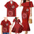 Hawaii Kahuku High & Intermediate School Family Matching Mermaid Dress and Hawaiian Shirt Tribal Kakau Pattern LT03 - Polynesian Pride