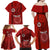 Hawaii Kahuku High & Intermediate School Family Matching Off Shoulder Maxi Dress and Hawaiian Shirt Tribal Kakau Pattern LT03 - Polynesian Pride