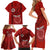 Hawaii Kahuku High & Intermediate School Family Matching Short Sleeve Bodycon Dress and Hawaiian Shirt Tribal Kakau Pattern LT03 - Polynesian Pride