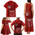 Hawaii Kahuku High & Intermediate School Family Matching Tank Maxi Dress and Hawaiian Shirt Tribal Kakau Pattern LT03 - Polynesian Pride