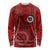 Hawaii Kahuku High & Intermediate School Long Sleeve Shirt Tribal Kakau Pattern LT03 Unisex Red - Polynesian Pride