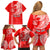 Hawaii Kalani High School Family Matching Off Shoulder Short Dress and Hawaiian Shirt Tribal Kakau Pattern LT03 - Polynesian Pride