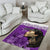 Custom New Zealand Womens Day Area Rug Traditional Maori Woman Polynesian Pattern Purple Color LT03 - Polynesian Pride