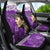 Custom New Zealand Womens Day Car Seat Cover Traditional Maori Woman Polynesian Pattern Purple Color LT03 - Polynesian Pride