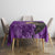 Custom New Zealand Womens Day Tablecloth Traditional Maori Woman Polynesian Pattern Purple Color LT03 - Polynesian Pride