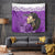 Custom New Zealand Womens Day Tapestry Traditional Maori Woman Polynesian Pattern Purple Color LT03 - Polynesian Pride