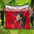 Custom New Zealand Womens Day Quilt Traditional Maori Woman Polynesian Pattern Red Color LT03 - Polynesian Pride