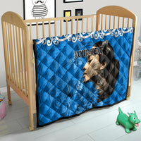 Custom New Zealand Womens Day Quilt Traditional Maori Woman Polynesian Pattern Blue Color LT03 - Polynesian Pride