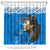 Custom New Zealand Womens Day Shower Curtain Traditional Maori Woman Polynesian Pattern Blue Color LT03 Blue - Polynesian Pride