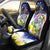 Custom Northern Mariana Islands Commonwealth Covenant Day Car Seat Cover Plumeria Flower Splash Style LT03 - Polynesian Pride