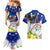 Custom Northern Mariana Islands Commonwealth Covenant Day Couples Matching Mermaid Dress and Hawaiian Shirt Plumeria Flower Splash Style LT03 - Polynesian Pride