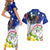 Custom Northern Mariana Islands Commonwealth Covenant Day Couples Matching Short Sleeve Bodycon Dress and Hawaiian Shirt Plumeria Flower Splash Style LT03 - Polynesian Pride