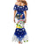 Custom Northern Mariana Islands Commonwealth Covenant Day Family Matching Mermaid Dress and Hawaiian Shirt Plumeria Flower Splash Style LT03 - Polynesian Pride