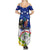 Custom Northern Mariana Islands Commonwealth Covenant Day Family Matching Summer Maxi Dress and Hawaiian Shirt Plumeria Flower Splash Style LT03 - Polynesian Pride