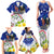 Custom Northern Mariana Islands Commonwealth Covenant Day Family Matching Tank Maxi Dress and Hawaiian Shirt Plumeria Flower Splash Style LT03 - Polynesian Pride