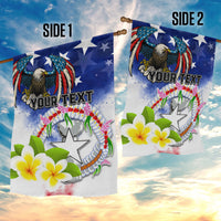 Custom Northern Mariana Islands Commonwealth Covenant Day Garden Flag Plumeria Flower Splash Style LT03 - Polynesian Pride