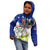 Custom Northern Mariana Islands Commonwealth Covenant Day Kid Hoodie Plumeria Flower Splash Style LT03 - Polynesian Pride