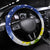 Custom Northern Mariana Islands Commonwealth Covenant Day Steering Wheel Cover Plumeria Flower Splash Style