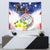 Custom Northern Mariana Islands Commonwealth Covenant Day Tapestry Plumeria Flower Splash Style LT03 - Polynesian Pride