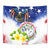 Custom Northern Mariana Islands Commonwealth Covenant Day Tapestry Plumeria Flower Splash Style LT03 - Polynesian Pride