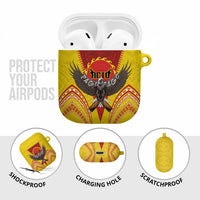American Samoa Fautasi Race AirPods Case Pago Pago-Aeto Samoan Tattoo and Eagle LT03 - Polynesian Pride