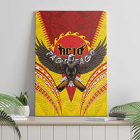 American Samoa Fautasi Race Canvas Wall Art Pago Pago-Aeto Samoan Tattoo and Eagle LT03 - Polynesian Pride