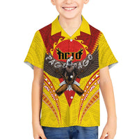 American Samoa Fautasi Race Family Matching Long Sleeve Bodycon Dress and Hawaiian Shirt Pago Pago-Aeto Samoan Tattoo and Eagle