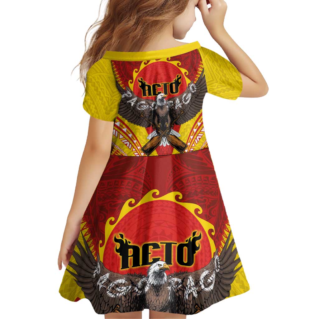 American Samoa Fautasi Race Family Matching Short Sleeve Bodycon Dress and Hawaiian Shirt Pago Pago-Aeto Samoan Tattoo and Eagle