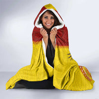 American Samoa Fautasi Race Hooded Blanket Pago Pago-Aeto Samoan Tattoo and Eagle LT03 - Polynesian Pride