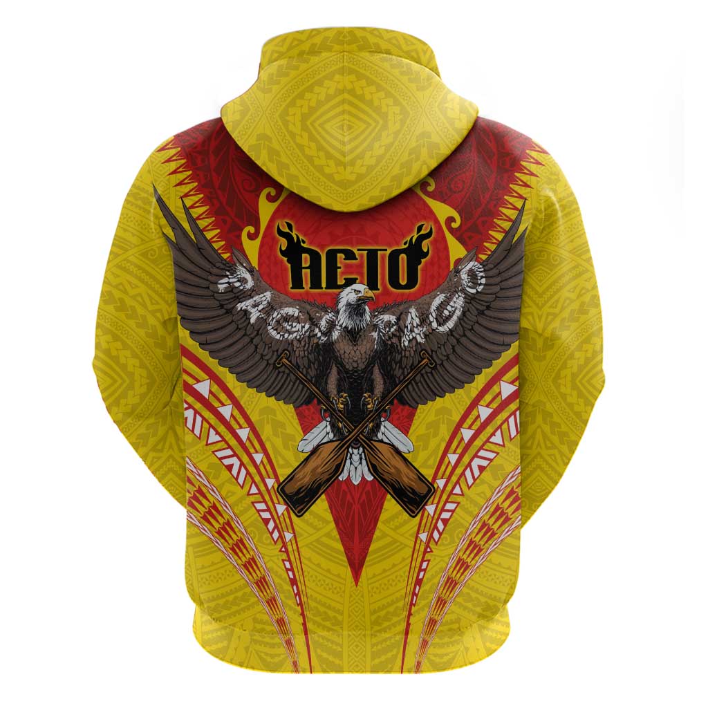 American Samoa Fautasi Race Hoodie Pago Pago-Aeto Samoan Tattoo and Eagle LT03 - Polynesian Pride