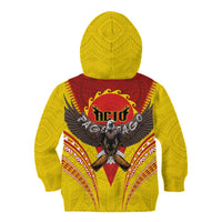 American Samoa Fautasi Race Kid Hoodie Pago Pago-Aeto Samoan Tattoo and Eagle LT03 - Polynesian Pride