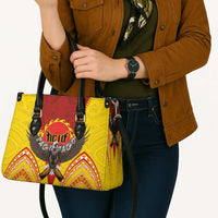 American Samoa Fautasi Race Leather Bag Pago Pago-Aeto Samoan Tattoo and Eagle LT03 - Polynesian Pride