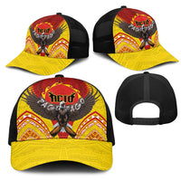 American Samoa Fautasi Race Mesh Trucker Cap Pago Pago-Aeto Samoan Tattoo and Eagle LT03 - Polynesian Pride