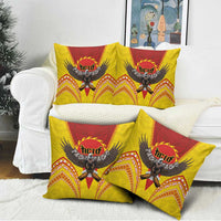 American Samoa Fautasi Race Pillow Cover Pago Pago-Aeto Samoan Tattoo and Eagle LT03 - Polynesian Pride