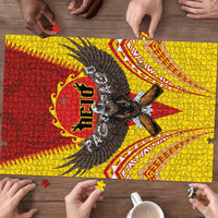 American Samoa Fautasi Race Puzzle Pago Pago-Aeto Samoan Tattoo and Eagle